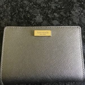 Kate Spade Silver Metallic Wallet
